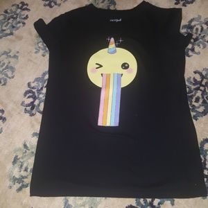 Black emoji t shirt